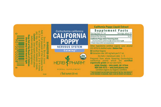 Herb Pharm CALIFORNIA POPPY EXTRACT 1 oz
