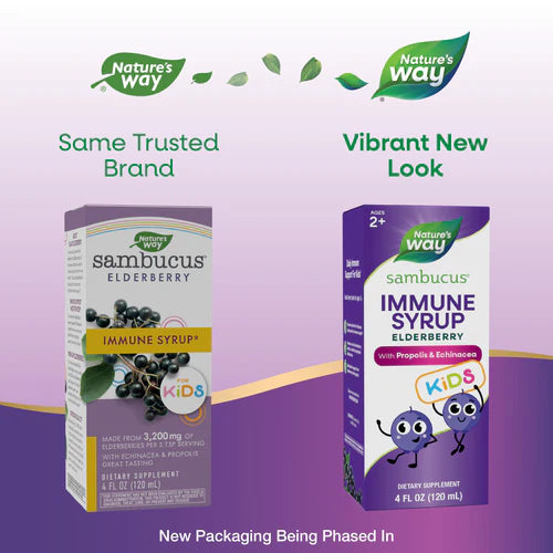 Nature's Way Sambucus Immune Syrup for Kids 4 Fl Oz
