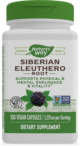 Nature's Way Eleuthero Root, Siberian 100 Vgn Cp