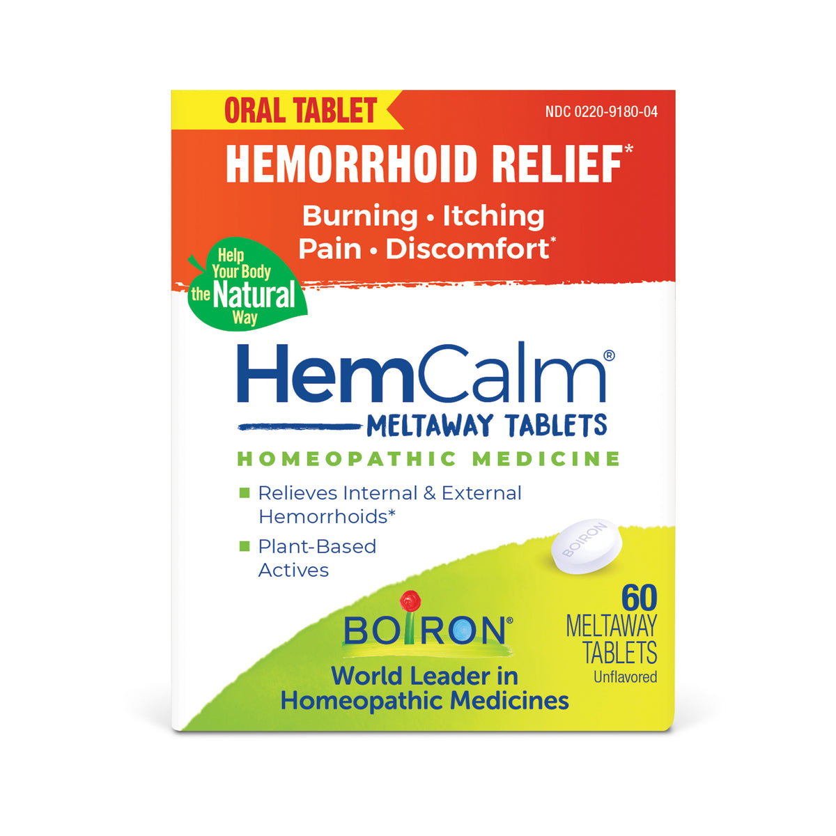 Tabletas de disolución rápida Boiron Hemcalm
