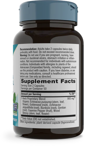 Nature's Way Echinacea Goldenseal Premium Blend 100 Vgn Cp