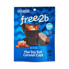 FREE2B Dark Choc Sslt Caramel Minis 3.5 OZ