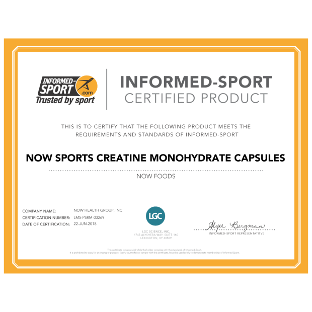 Now CREATINE 750mg 120 VCAPS