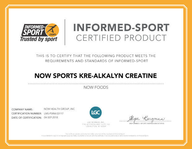 Now Kre-Alkalyn(R) Creatine 750 mg 240 CAPS