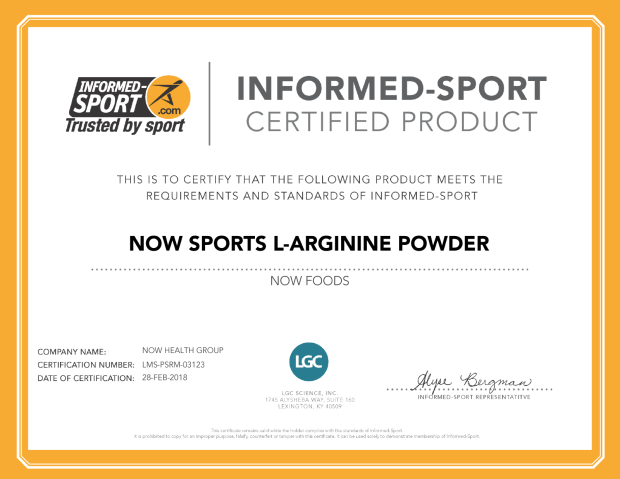 Now ARGININE POWDER PURE 1 LB