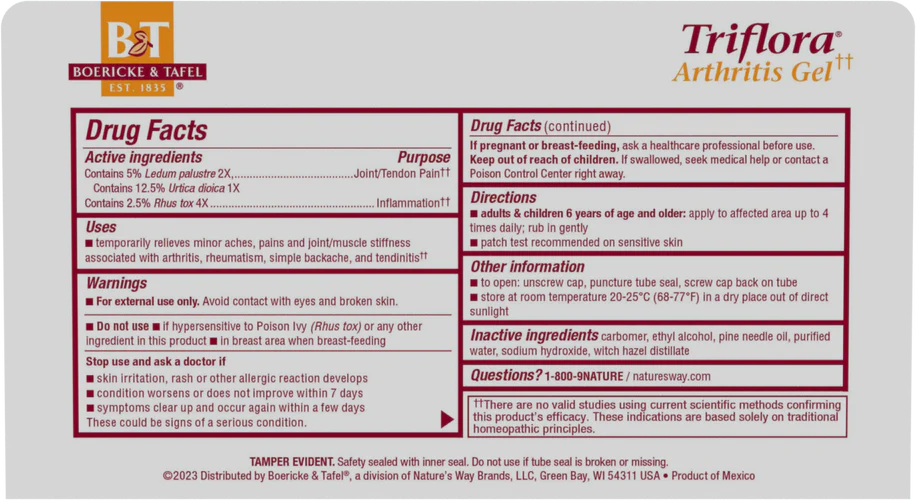 Nature's Way Triflora® Arthritis Gel 2.75 Oz Gel