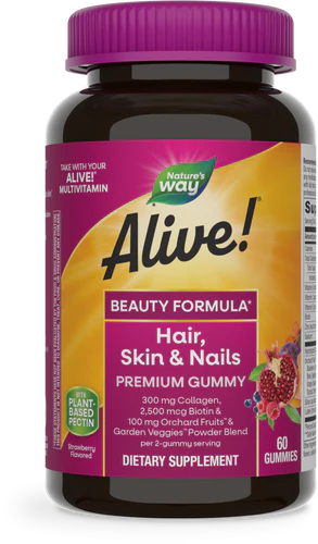 Nature's Way Alive!® Hair, Skin & Nail Gummy 60 Gummies