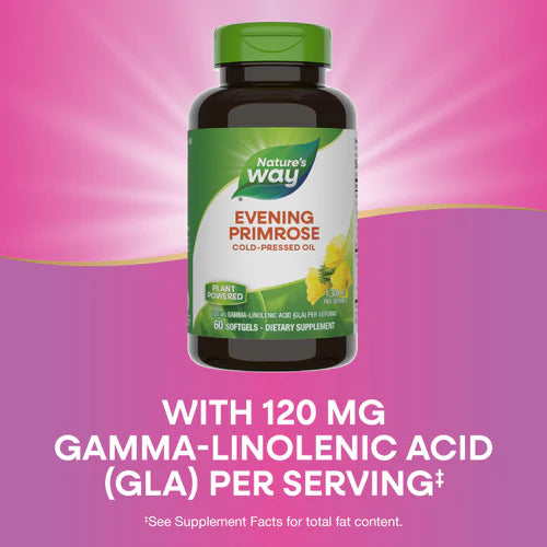 Nature's Way Evening Primrose Cold Pressed Oil 1300 mg, EfaGold® 60 Sg