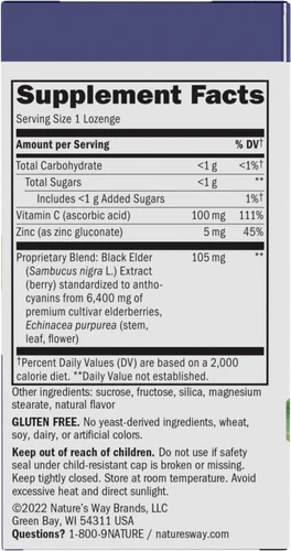 Nature's Way Sambucus Immune Lozenge 30 Loz