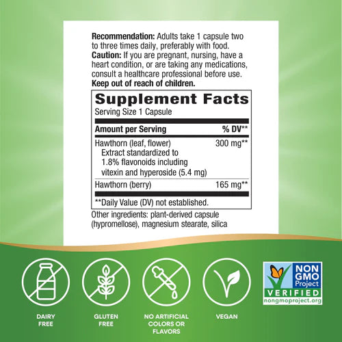 Nature's Way Hawthorn Premium Extract 90 Vgn Cp