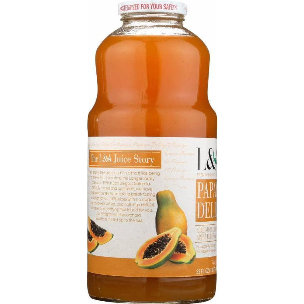L & A JUICE Papaya Delight 32 OZ