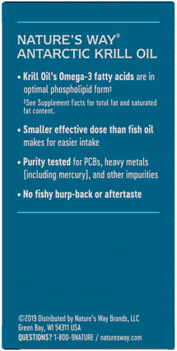 Nature's Way Krill Oil 500 mg, EfaGold® 60 Sg