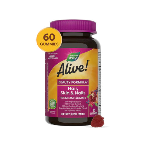 Nature's Way Alive!® Hair, Skin & Nail Gummy 60 Gummies