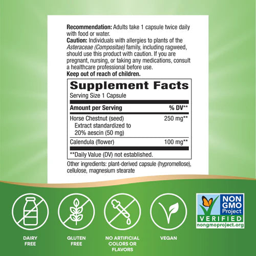 Nature's Way Horse Chestnut Premium Extract 90 Vgn Cp