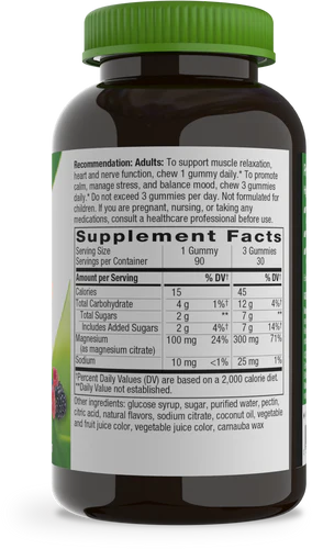 Nature's Way Magnesium Gummy 90 Gummies