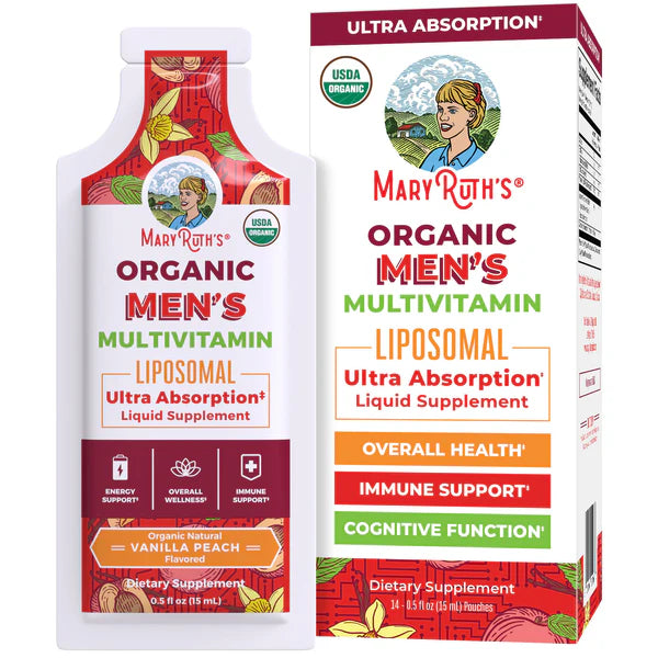 Mary Ruth's Organic Men's Multivitamin Liposomal Box (14 pouches - 0.5 oz each)