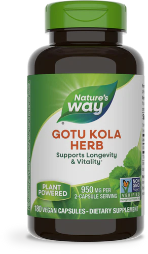 Nature's Way Gotu Kola Herb 180 Vgn Cp