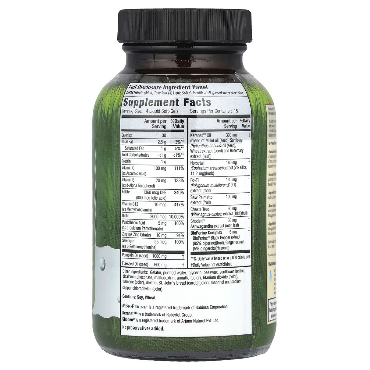 Irwin Naturals Hair Follicle Stimulator 60 Softgels