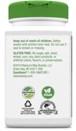 Nature's Way Ginseng, Asian 100 Vgn Cp