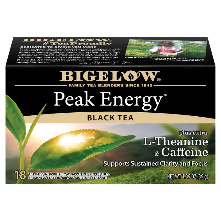 Peak Energy Black Tea with L-Theanine & Caffeine