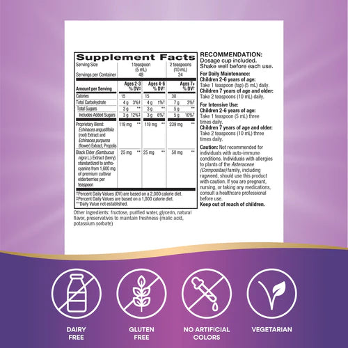 Nature's Way Sambucus Immune Syrup for Kids 8 Fl Oz