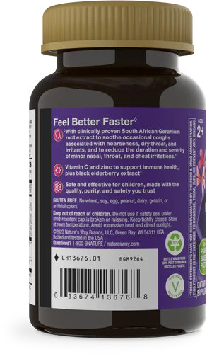 Nature's Way Sambucus Relief Kids Gummy 36 Gummies