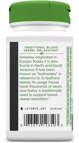 Nature's Way Feverfew Herb 100 Vgn Cp