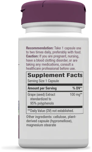 Nature's Way Grape Seed Premium Extract 60 VgnCp