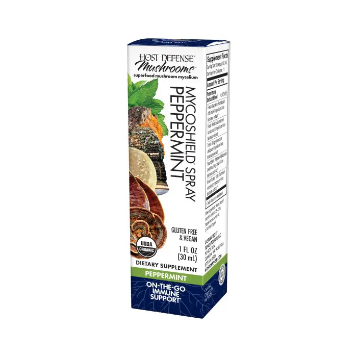 Host Defense MycoShield® Throat Spray - Peppermint 1 fluid oz.