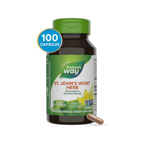 Nature's Way St. John’s Wort Herb 100 Vgn Cp