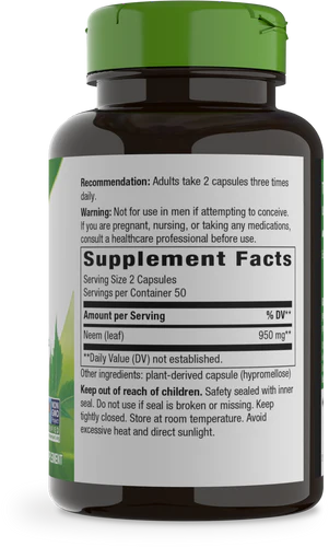 Nature's Way Neem Leaf 100 Vgn Cp