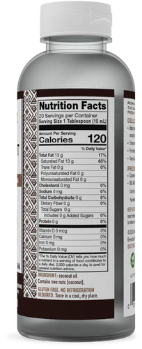 Nature's Way Coconut Oil, Liquid (Nutr. Facts) 10 Fl Oz