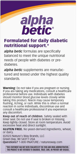 Nature's Way alpha betic® Multivitamin, Energy Support 30 Tb
