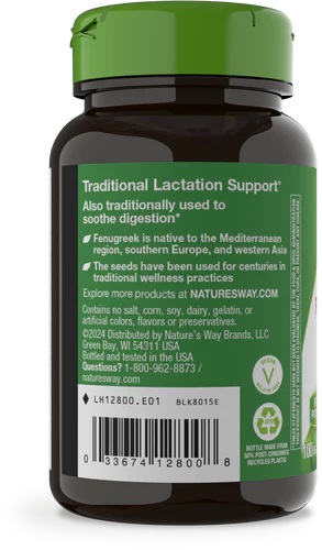 Nature's Way Fenugreek Seed 100 Vgn Cp