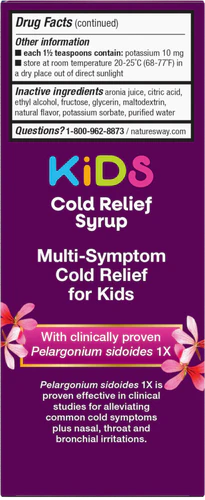 Nature's Way Umcka® ColdCare KIDS Cherry Syrup 4 Fl Oz