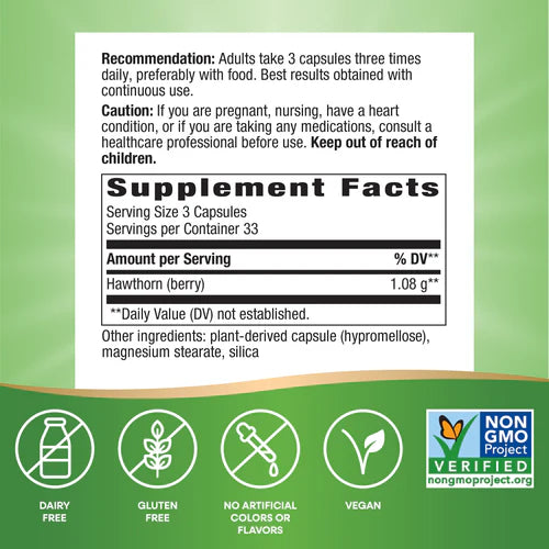 Nature's Way Hawthorn Berries 100 Vgn Cp