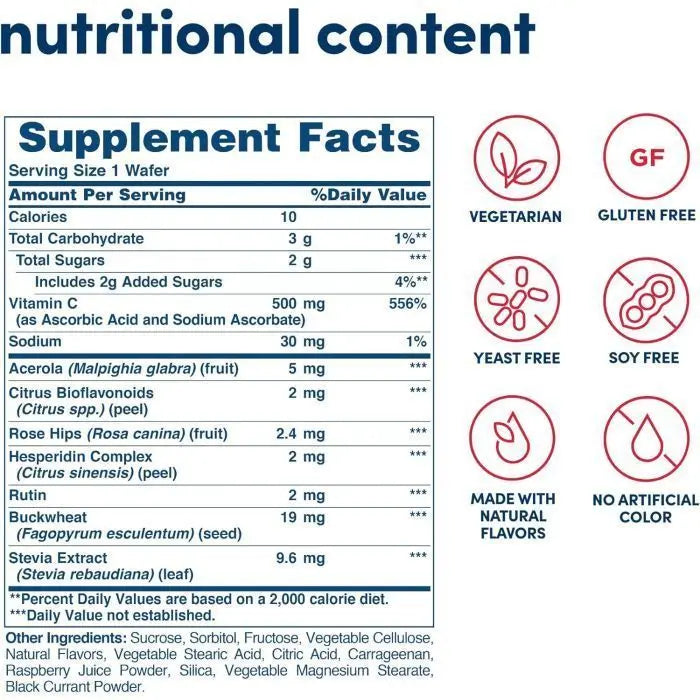 Solgar Super Acerola Plus® 500 mg Chewable Wafers 250tablet