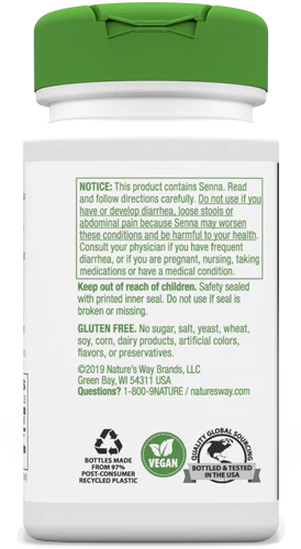 Nature's Way Senna Leaves 100 Vgn Cp