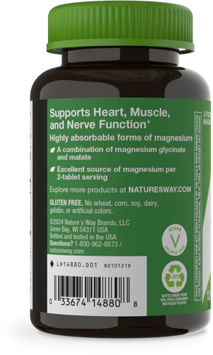 Nature's Way Magnesium Glycinate Complex 120 Tb