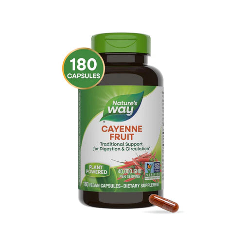 Nature's Way Cayenne Fruit 40,000 SHU 180 Vgn Cp
