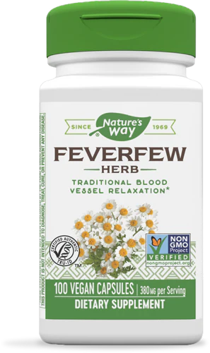 Nature's Way Feverfew Herb 100 Vgn Cp