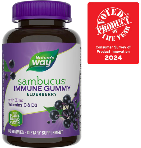 Nature's Way Sambucus Gummies Immune Support 60 Gummies