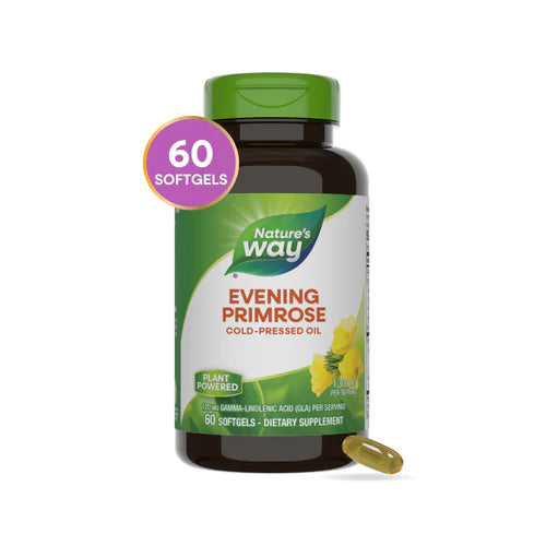 Nature's Way Evening Primrose Cold Pressed Oil 1300 mg, EfaGold® 60 Sg
