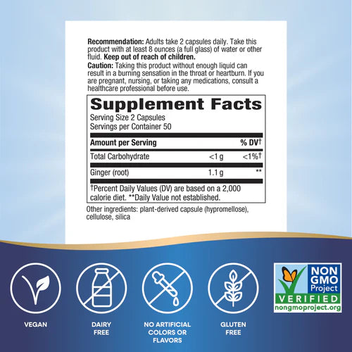 Nature's Way Ginger Root 100 Vgn Cp