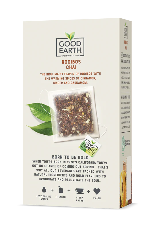 GOOD EARTH TEAS Sensorials Rooibos Chai 15 BAG