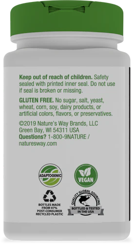 Nature's Way Eleuthero Root, Siberian 100 Vgn Cp