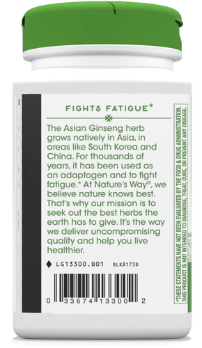 Nature's Way Ginseng, Asian 100 Vgn Cp