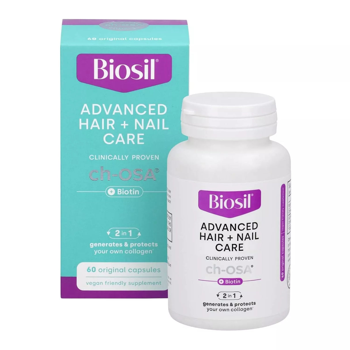 Biosil Advanced Hair + Nail Care 30 Capsules