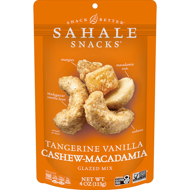 SAHALE SNACKS Tang Vanilla Cashew Macadamia 4 OZ