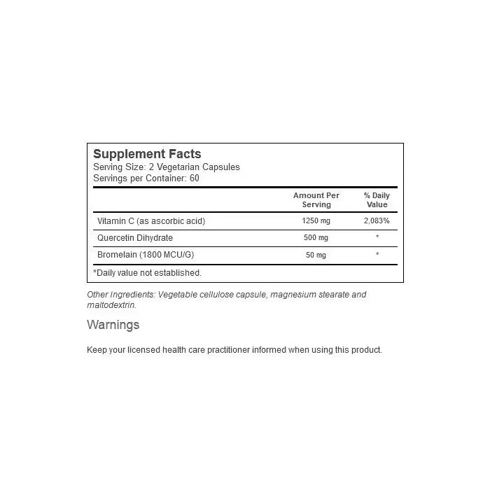 Solaray Quercetin 120CT Veg Capsule